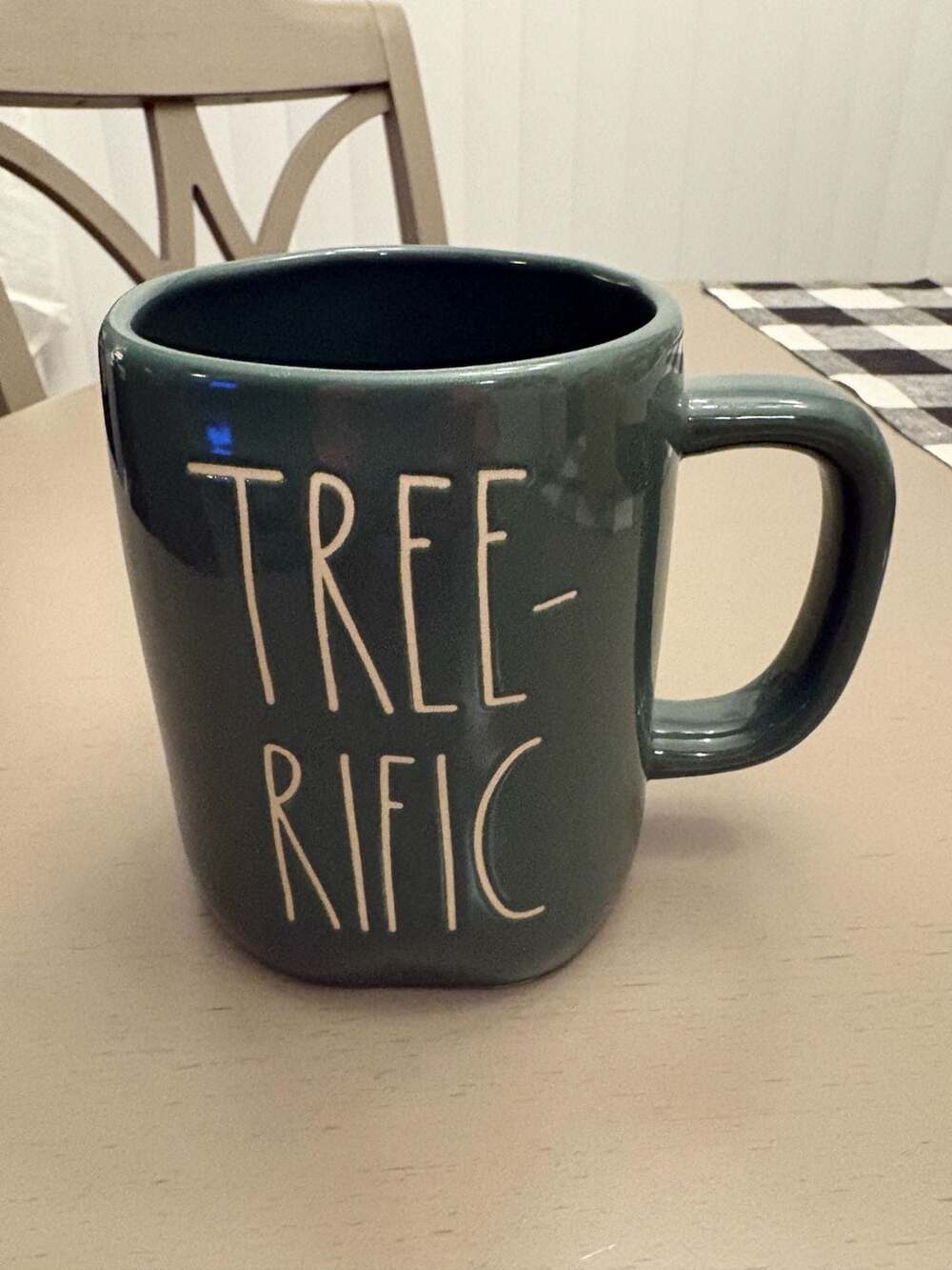 Rae Dunn Tree-Rific Coffee Mug Green Artisan Collection